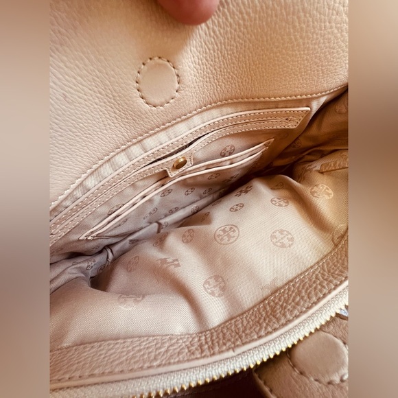 Tory Burch Duet Chain Convertible Satchel Shoulder Strap Hand Bag Purse Pink EUC - Picture 10 of 16